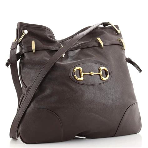 gucci morsetto bag|Gucci 1955 Morsetto Small Leather Horsebit Drawstring Brown .